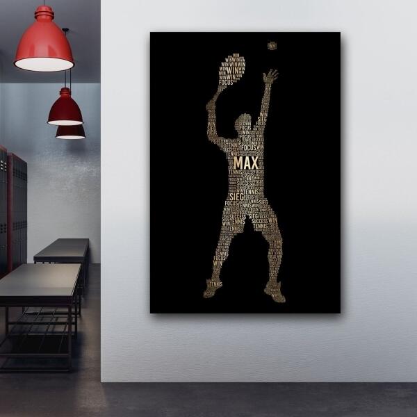 Golden Tennisplayer