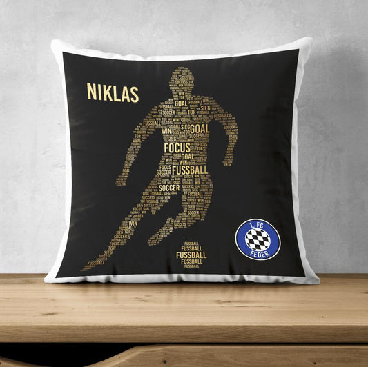 Golden Player Pillow
