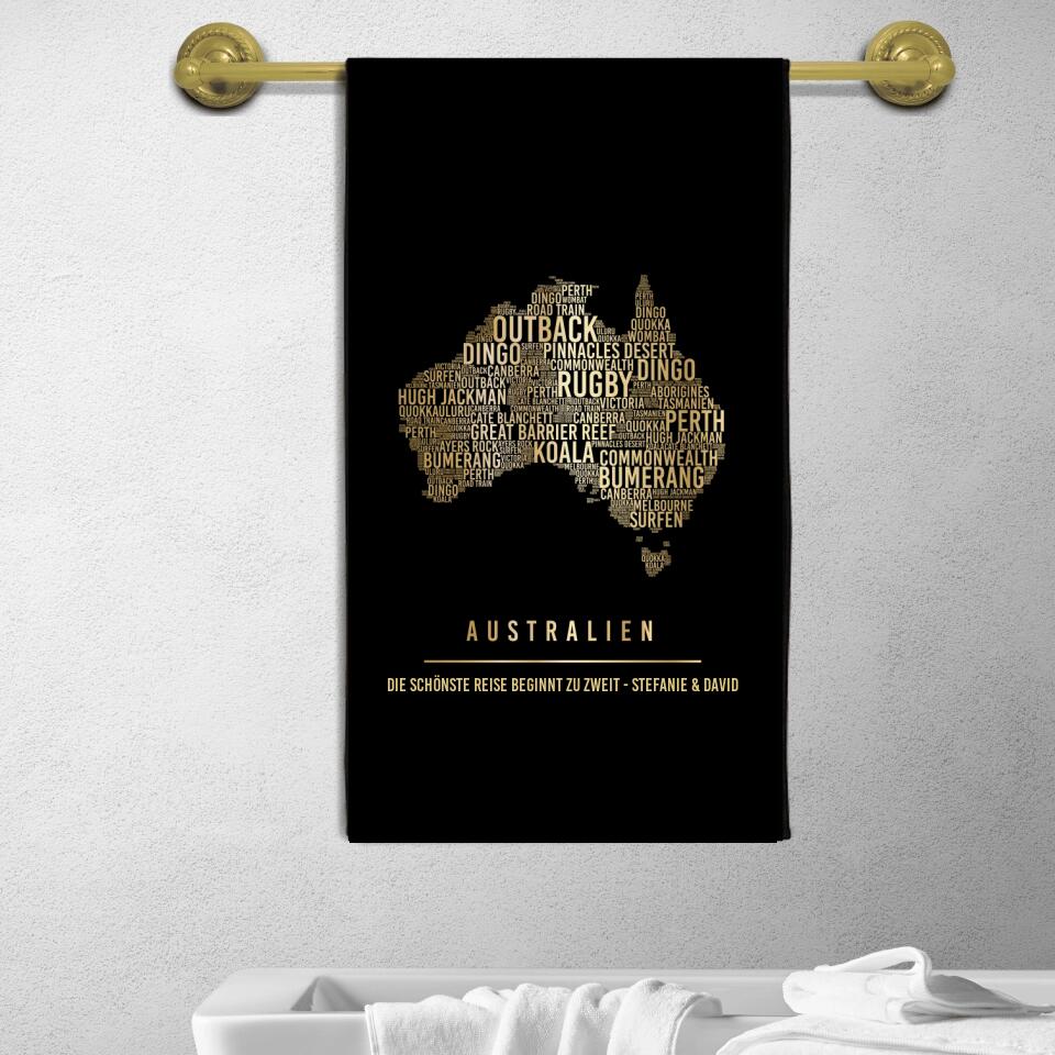 Golden Australia Towel