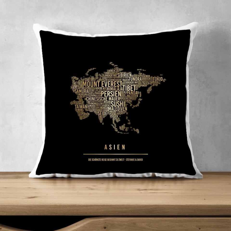 Golden Asia Pillow