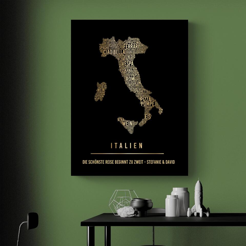 Golden Italy Canvas