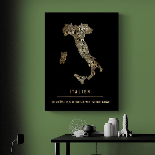 Golden Italy Canvas