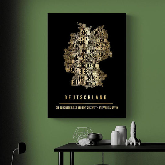 Golden Germany Canvas