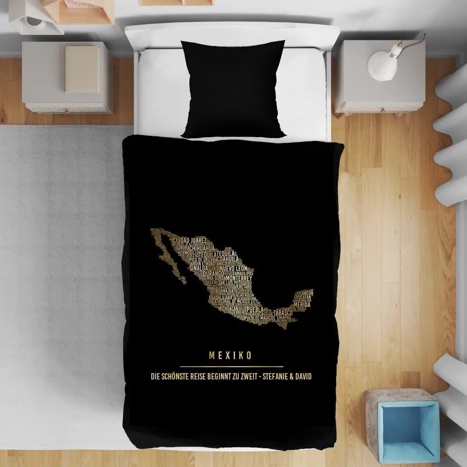Golden Mexico Duvet Cover