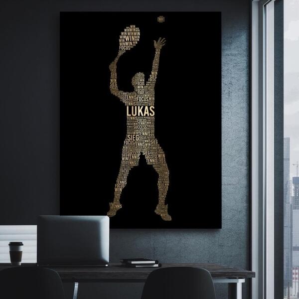 Golden Tennisplayer