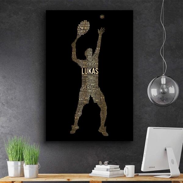 Golden Tennisplayer