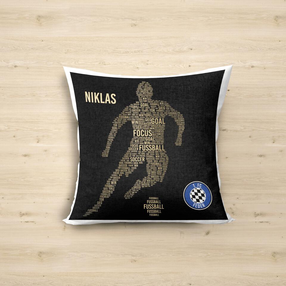 Golden Player Pillow