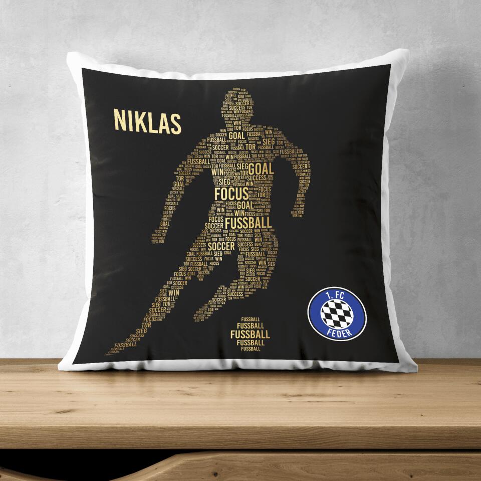 Golden Player Pillow