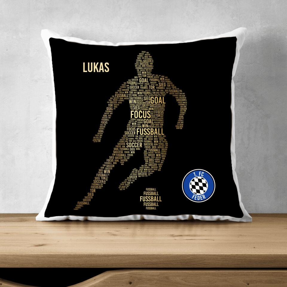 Golden Player Pillow