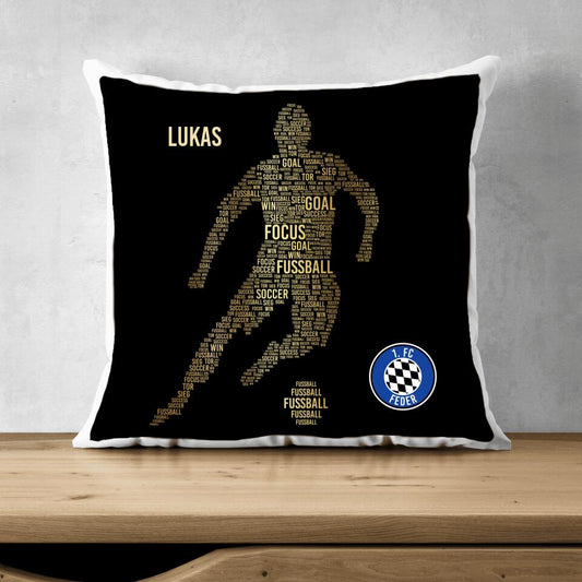 Golden Player Pillow