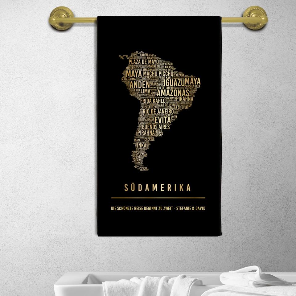 Golden Südamerika Handtuch