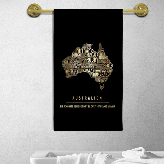 Golden Australia Towel