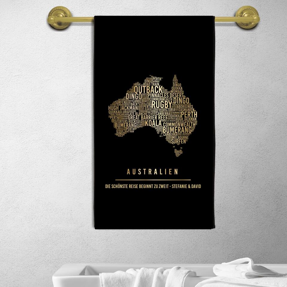 Golden Australien Handtuch