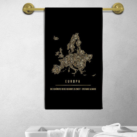 Golden Europe Towel