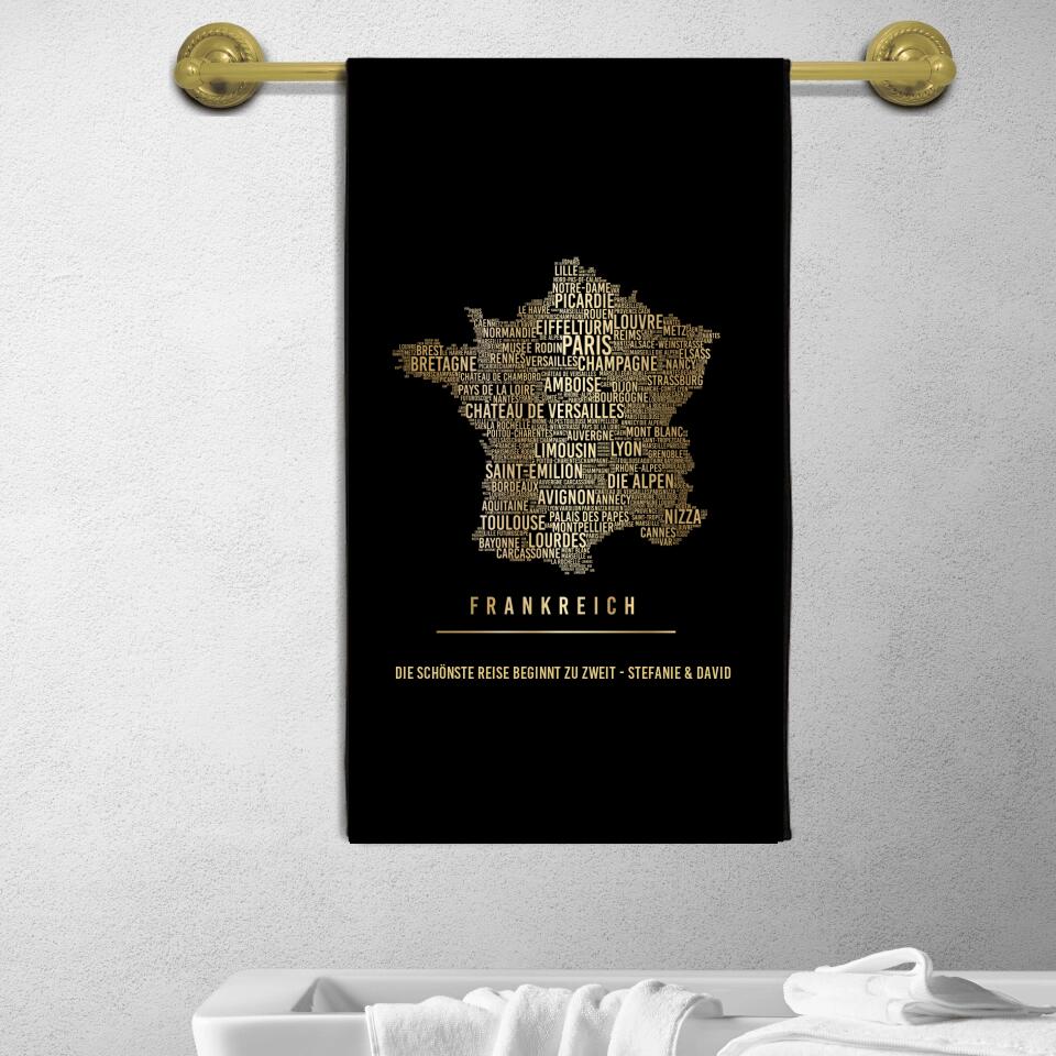 Golden Frankreich Handtuch