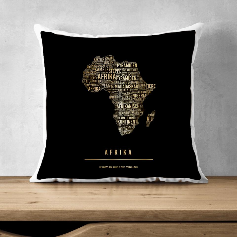 Golden Africa Kissen