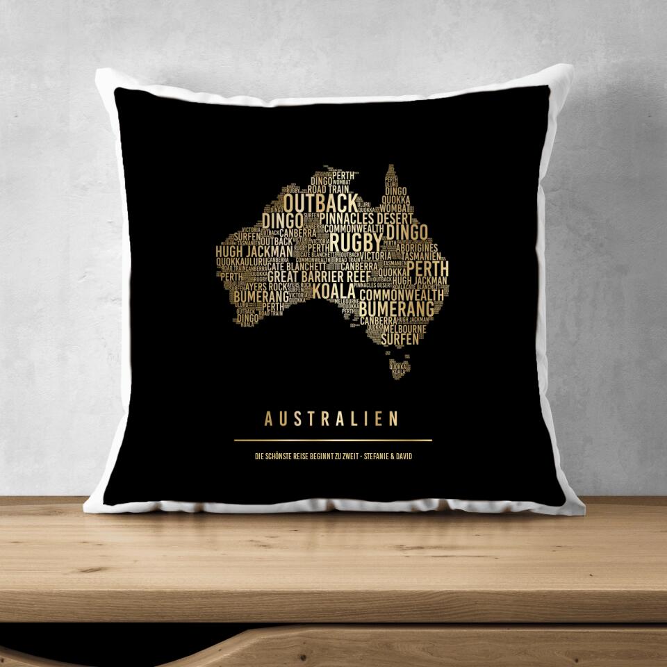 Golden Australia Pillow