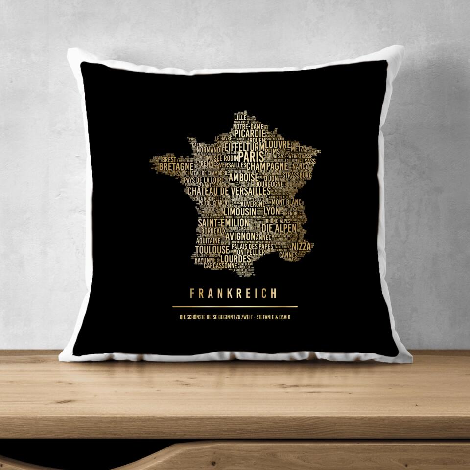 Golden Frankreich Kissen