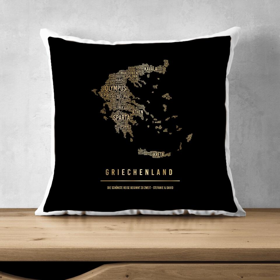 Golden Greece Pillow