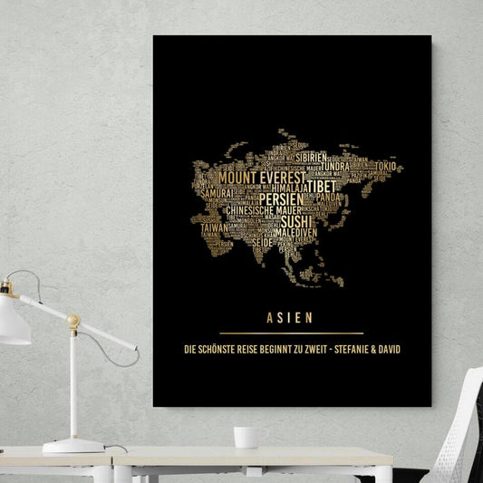 Golden Asia Canvas