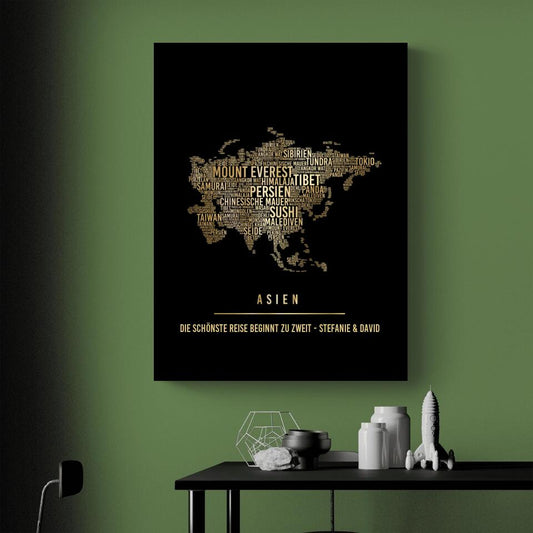 Golden Asia Canvas