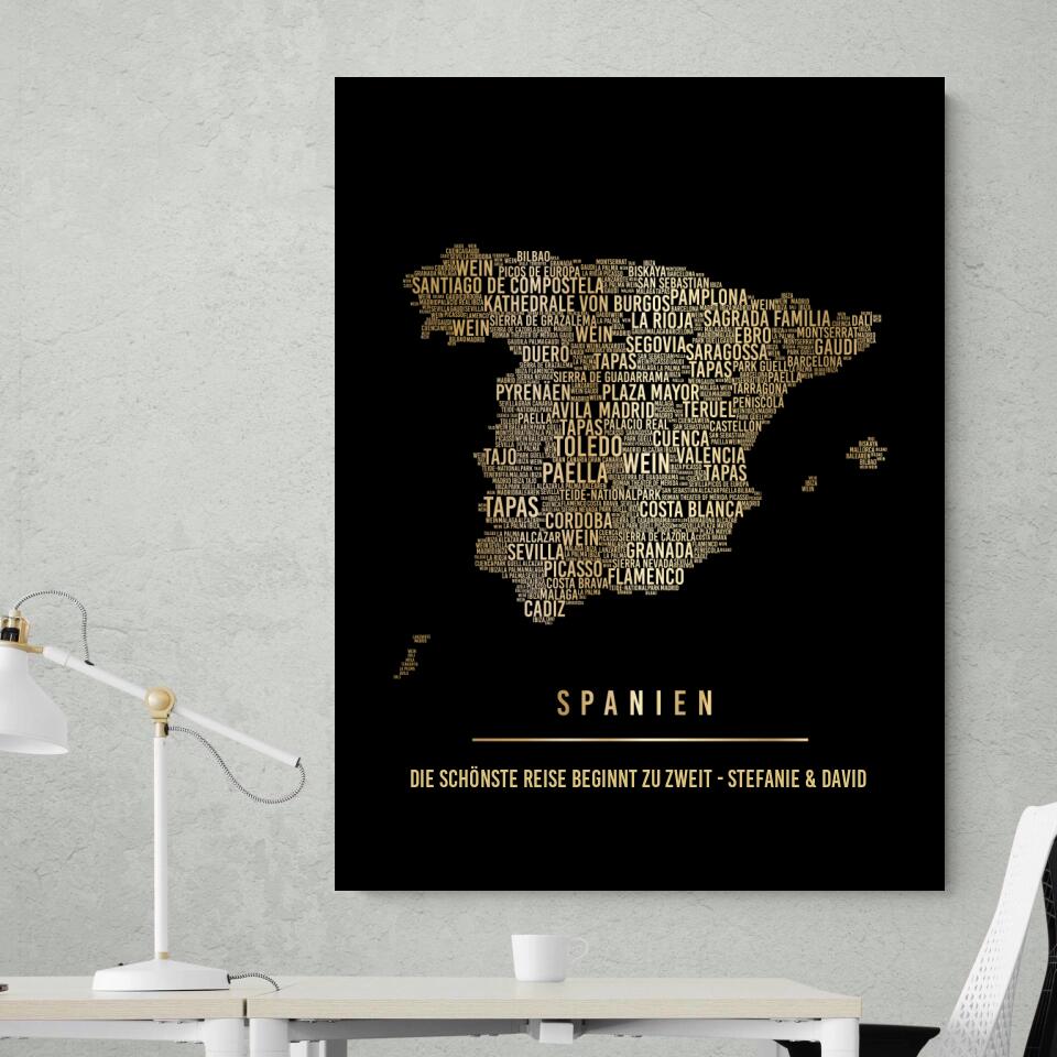 Golden Spanien Leinwand