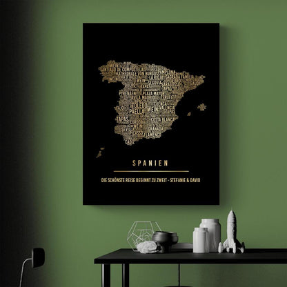 Golden Spain Canvas