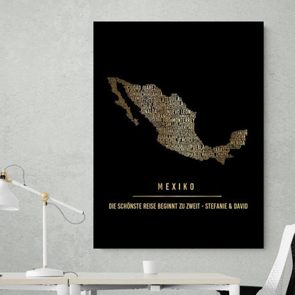 Golden Mexico Canvas