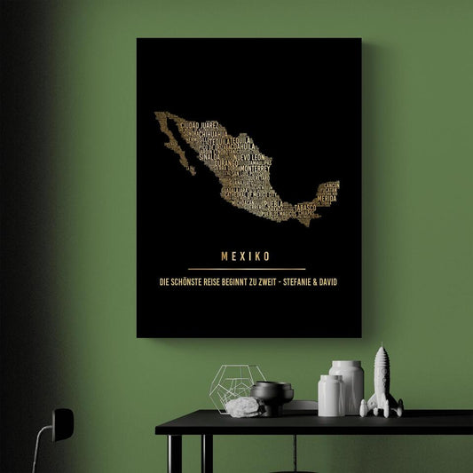 Golden Mexiko Leinwand