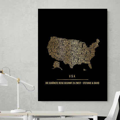 Golden USA Canvas