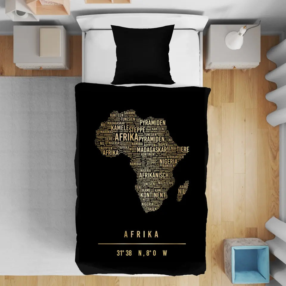 Golden Africa Bettbezug