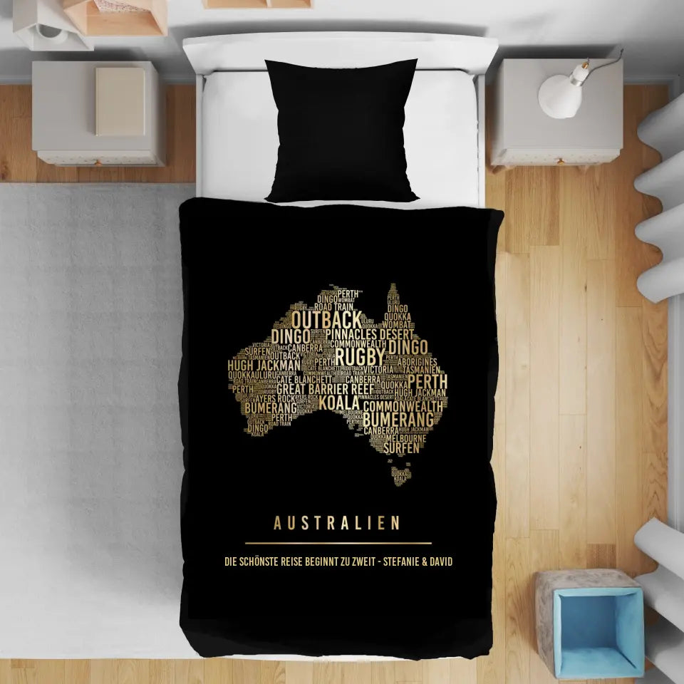 Golden Australien Bettbezug