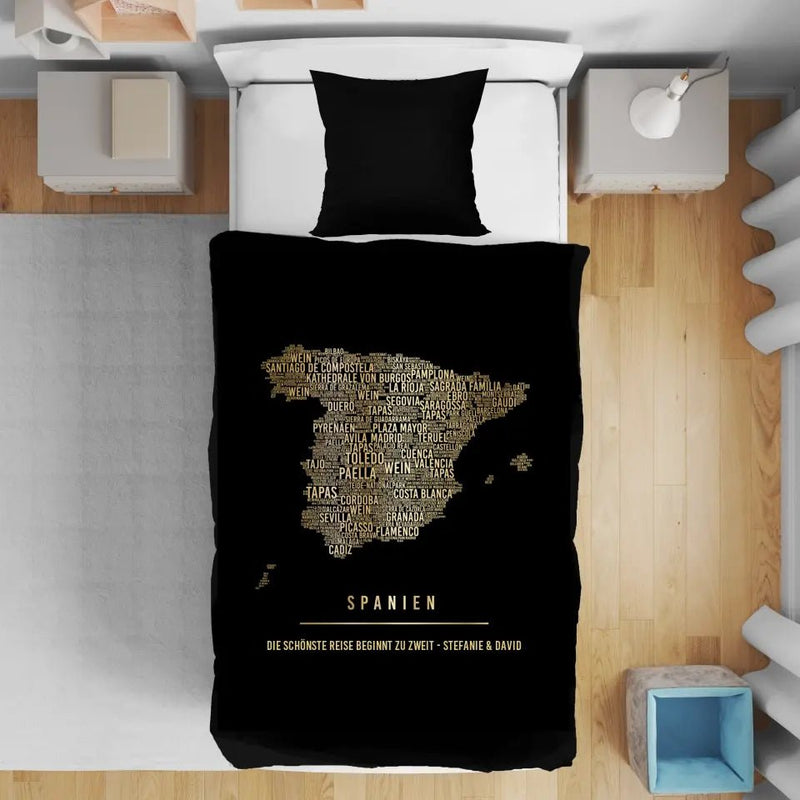 Golden Spanien Bettbezug