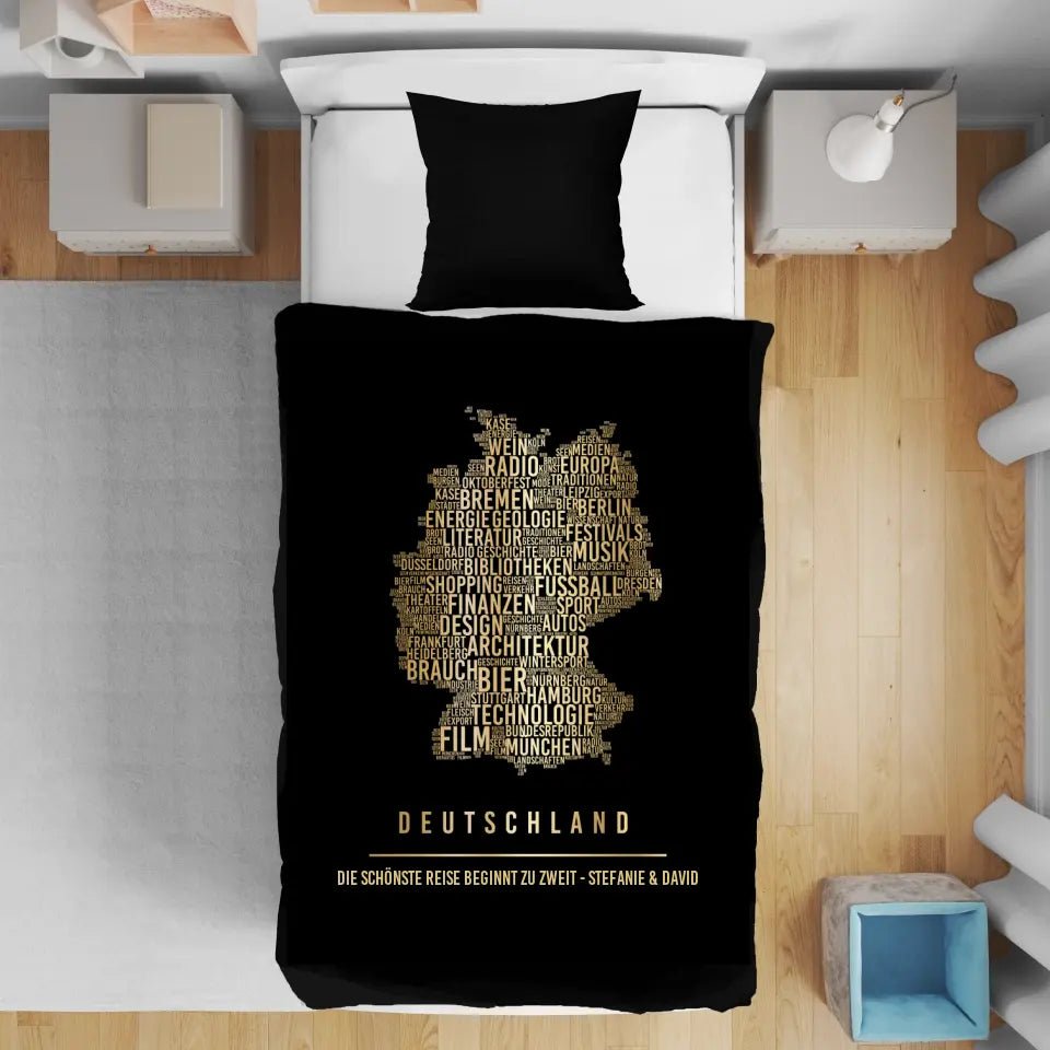 Golden Germany Duvet Cover