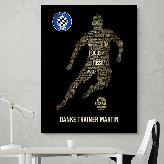 Canvas "Golden Player Coach"
