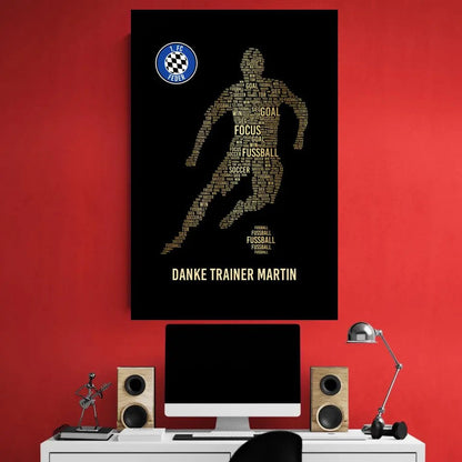 Canvas "Golden Player Coach"
