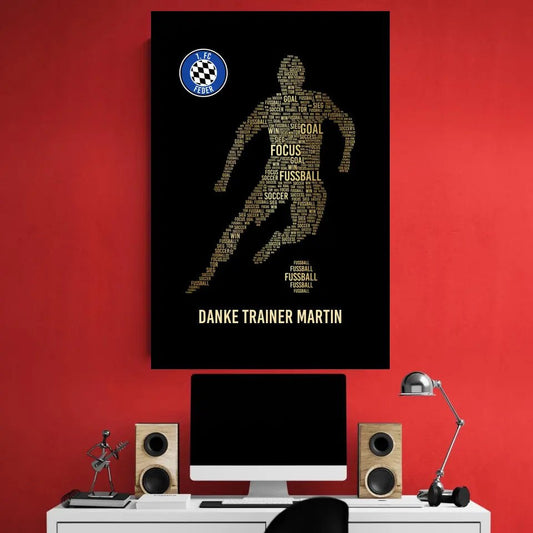 Canvas "Golden Player Coach"