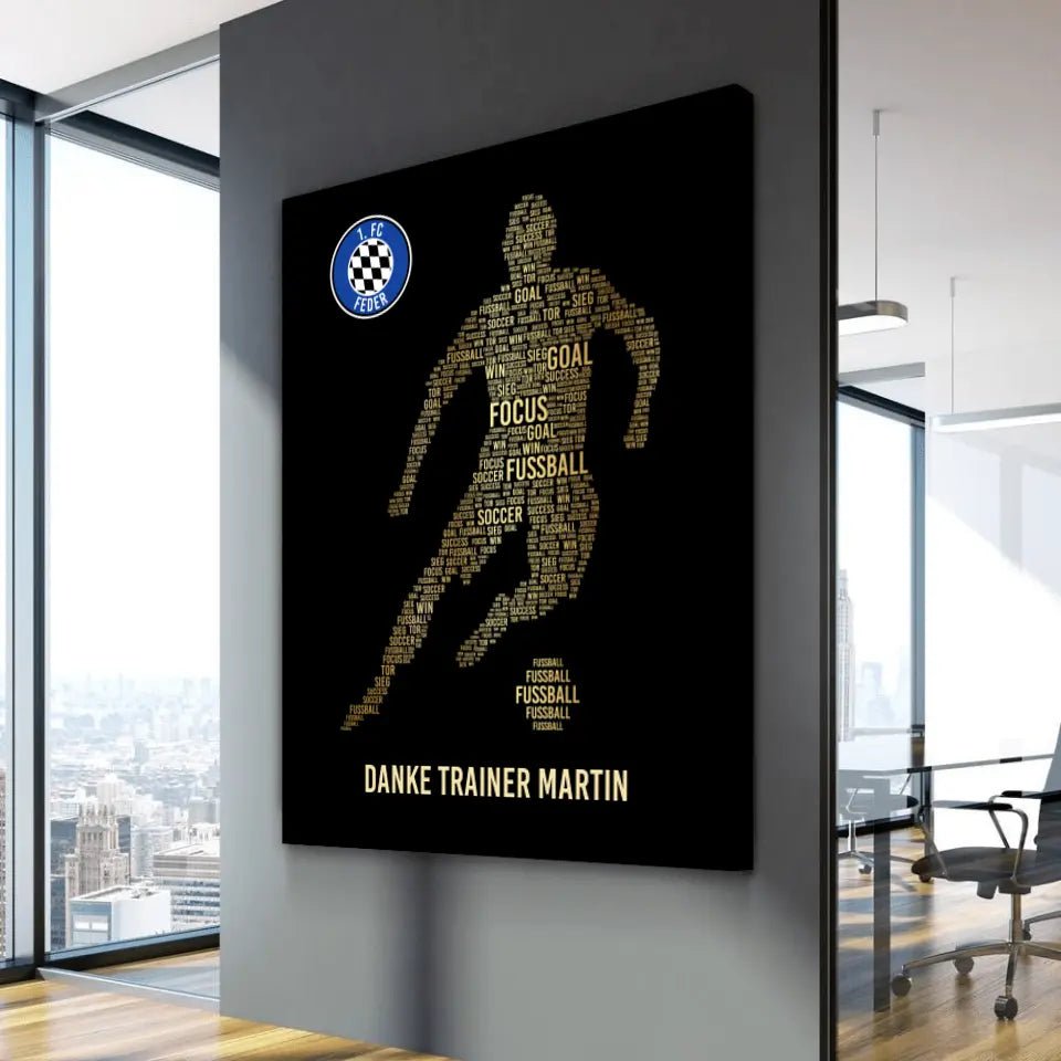 Canvas "Golden Player Coach"