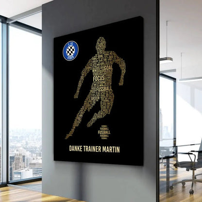 Canvas "Golden Player Coach"