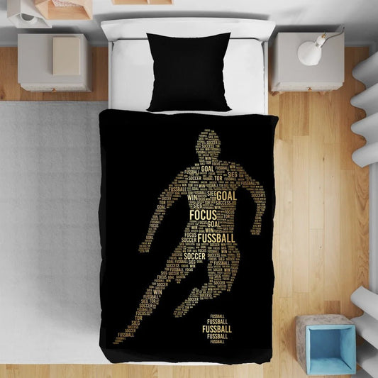 Golden Player Duvet Cover