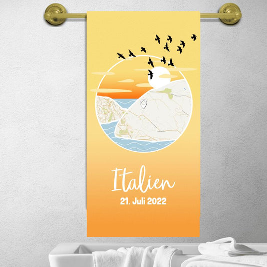 Young Map Towel Trip