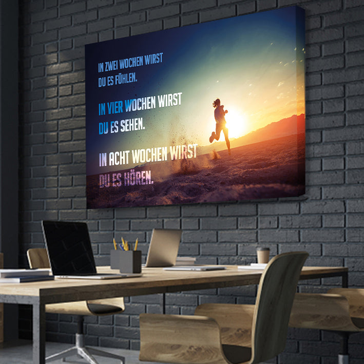 erfolg leinwand fitness Neujahrsvorsatz Young Hustle Transformation