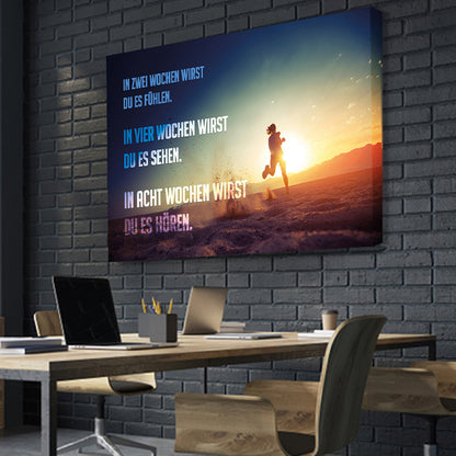 erfolg leinwand fitness Neujahrsvorsatz Young Hustle Transformation