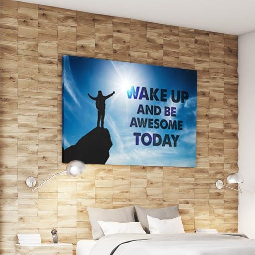 morgen motivation bild Leinwand