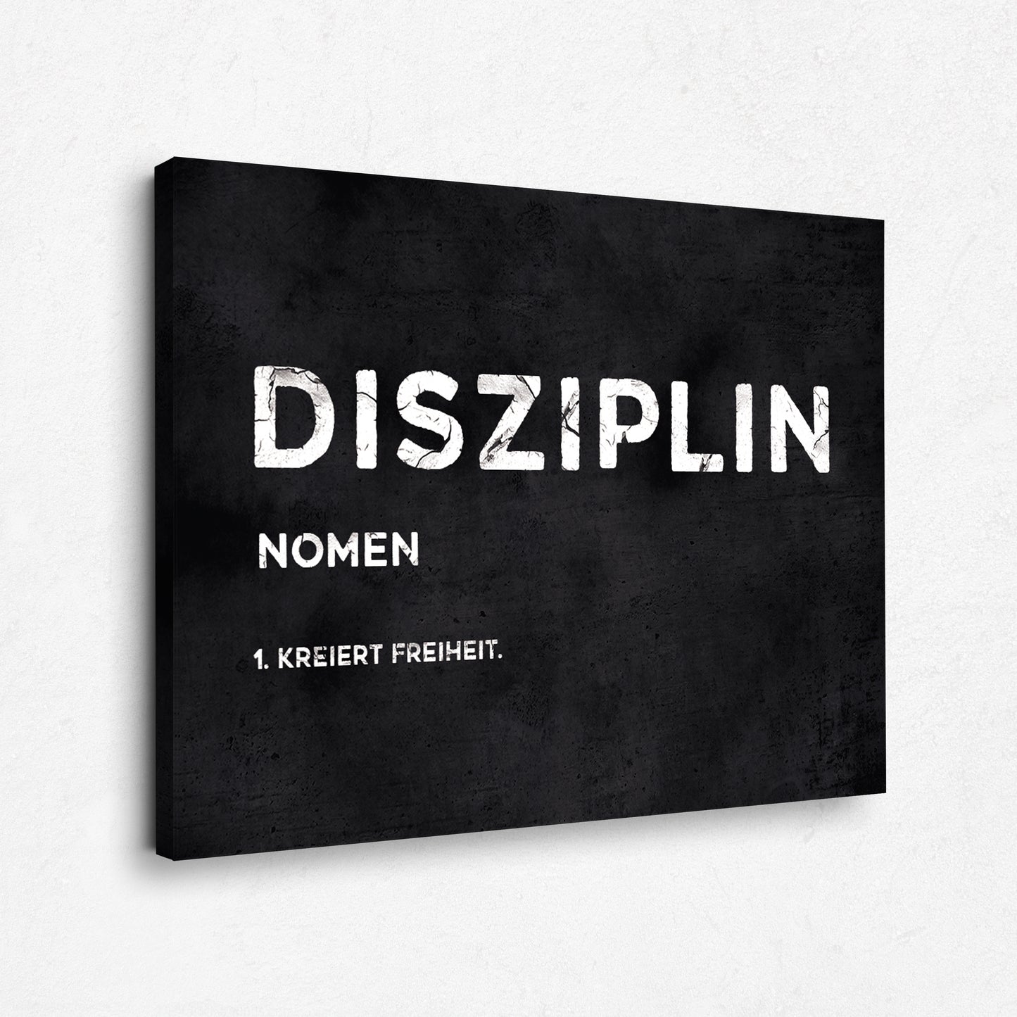 Motivation Leinwandbild - Disziplin Definition- Erfolg Bilder 