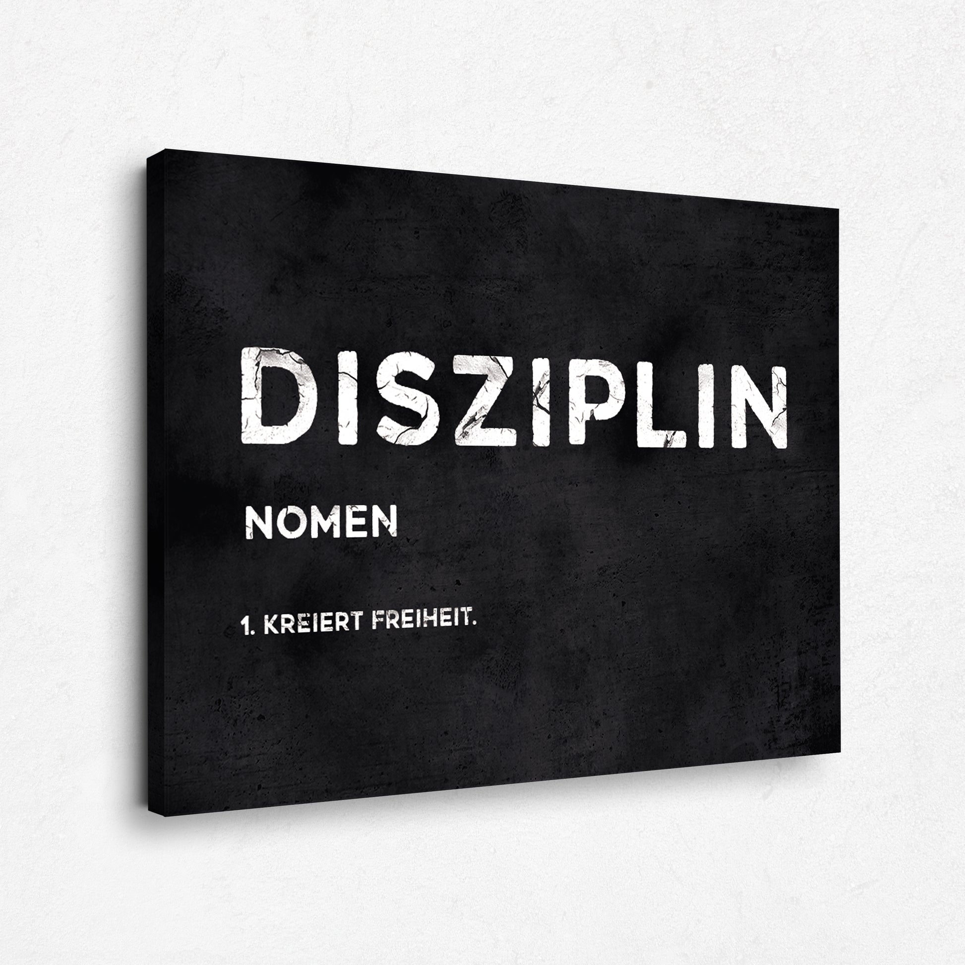 Motivation Leinwandbild - Disziplin Definition- Erfolg Bilder 