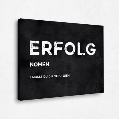 Motivation Leinwandbild - Erfolg Definition - Erfolg Bild