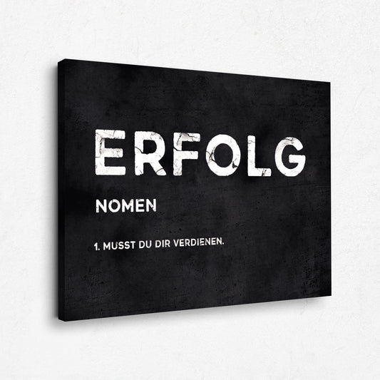Motivation Leinwandbild - Erfolg Definition - Erfolg Bild