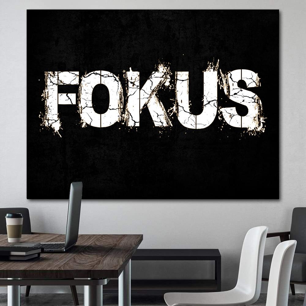 motivationsbilder Büro Young Hustle Fokus