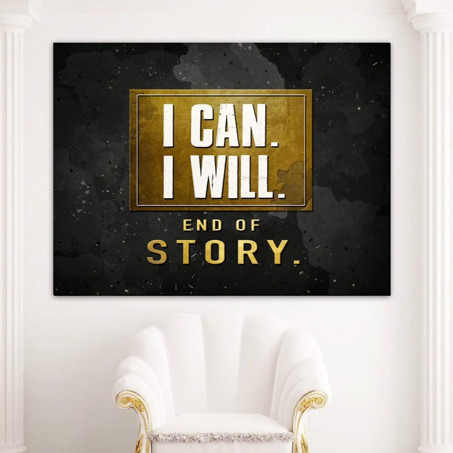 Motivations Leinwandbild I cano I will  Young Hustle Wandbild modern